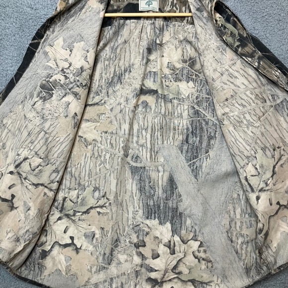 VTG Mossy Oak Shirt Men 2XL Fall Foliage Camo Button Up Long Sleeve Hunting USA - Picture 6 of 11